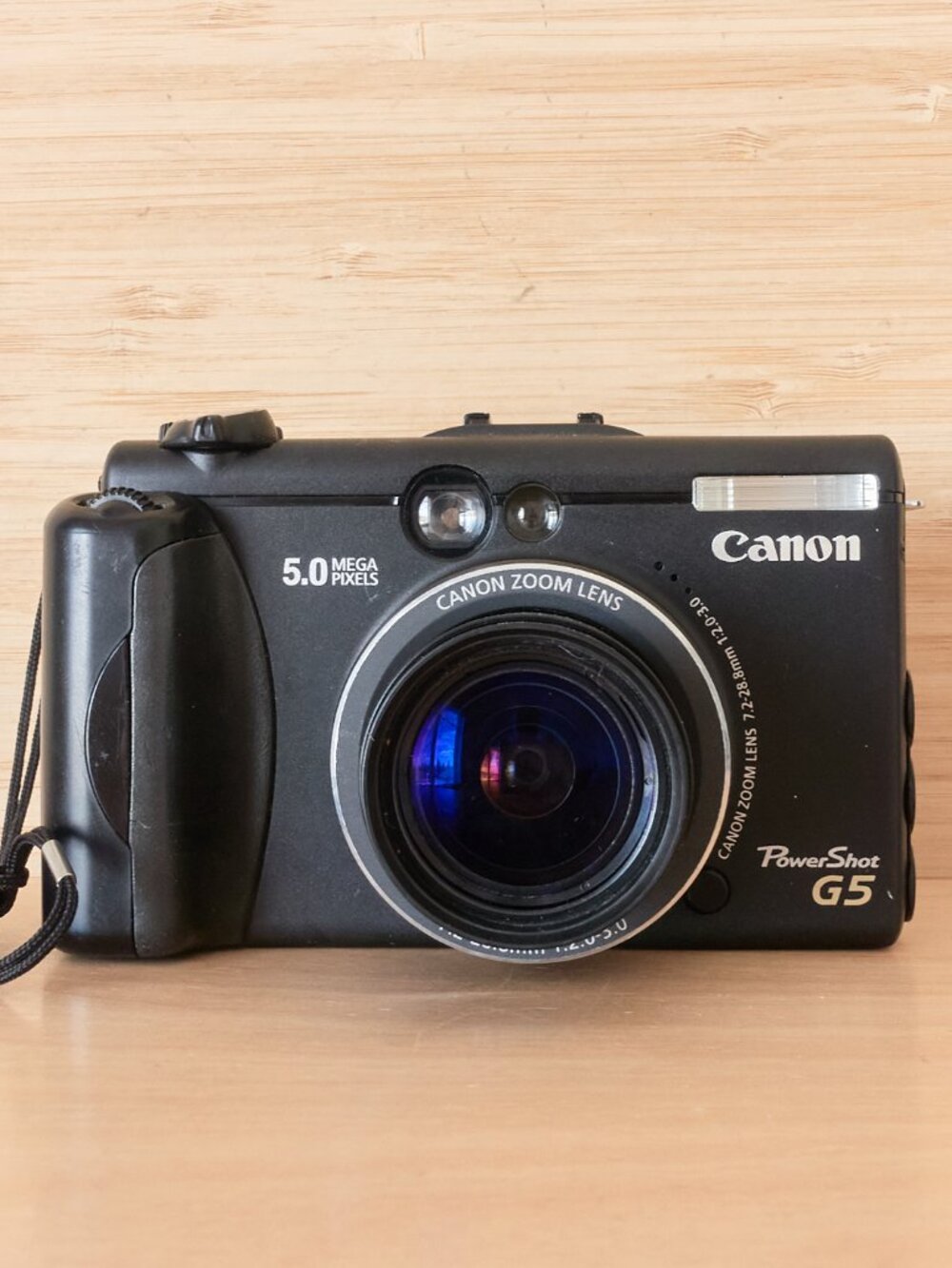 Canon PowerShot G5 Digital Camera Black 5.0MP 4x Optical Zoom Tested